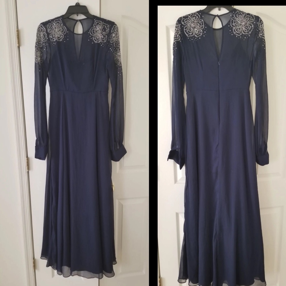 ASOS wedding long sleeve dress